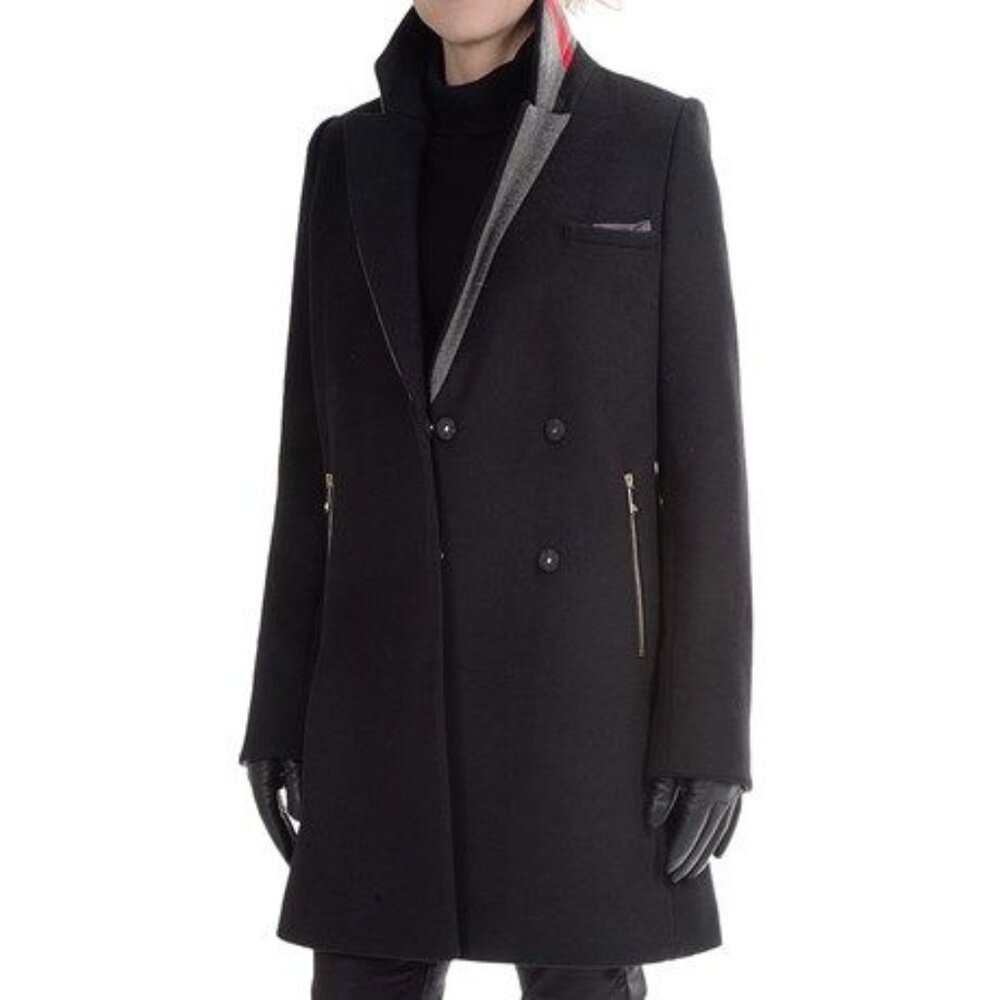 NEW DAWN LEVY BLACK CATHY COAT - PRISTINE CONDITION - NEVER WORN - $495 RETAIL